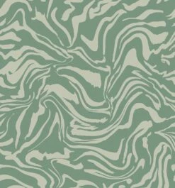 Primal© Mural Wallpaper In Aloe -Drop It Modern Sales PRIMAL MURAL ALOE