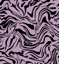 Primal© Mural Wallpaper In Purple + Black -Drop It Modern Sales PRIMAL MURAL PURPLE BLACK