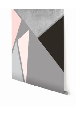 Prism© Wallpaper In Silver On Grey