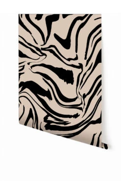 Primal© Mural Wallpaper In Pueblo + Black