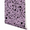 Appaloosa© Mural Wallpaper In Purple + Black