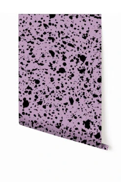Appaloosa© Mural Wallpaper In Purple + Black
