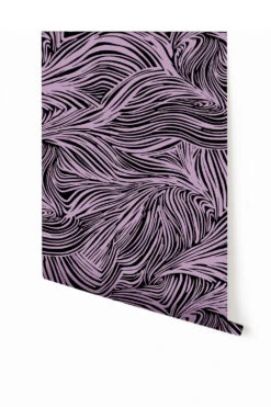 Hay Bale© Wallpaper In Purple + Black