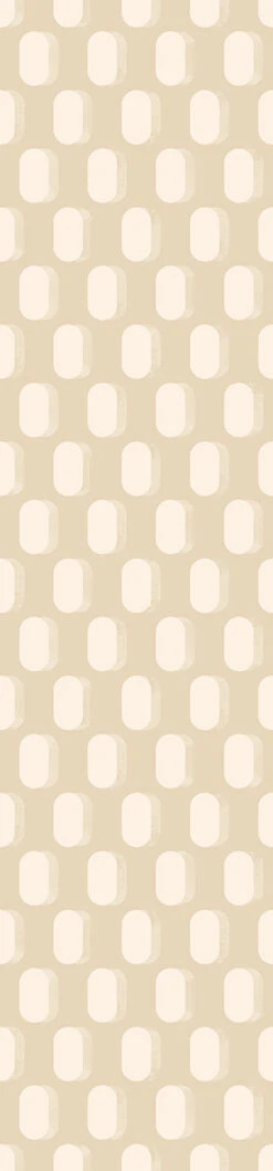 Pillbox© Wallpaper In Cremé -Drop It Modern Sales Pillbox Creme