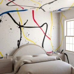 Playground© Mural Wallpaper In Eames -Drop It Modern Sales Playground Mural Eames Final