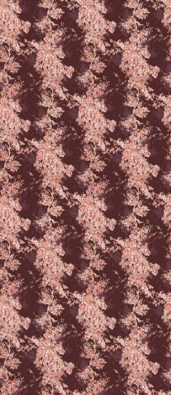 Prairie Fleur© Wallpaper In Burgundy -Drop It Modern Sales PrairieFleur Burgundy