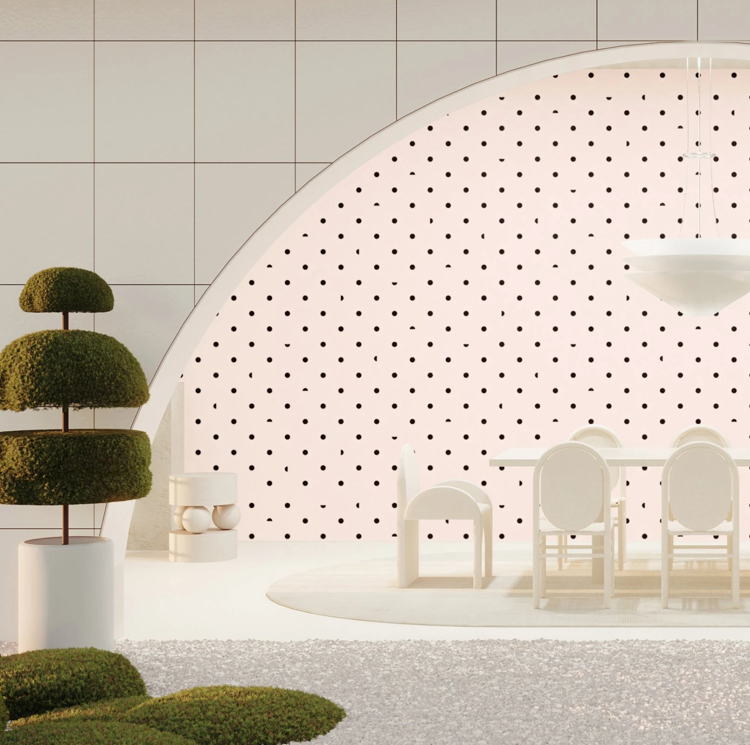 Pretty Woman© Wallpaper In Flamingo + Black 4 Pretty Woman© Wallpaper In Flamingo + Black - Image 4