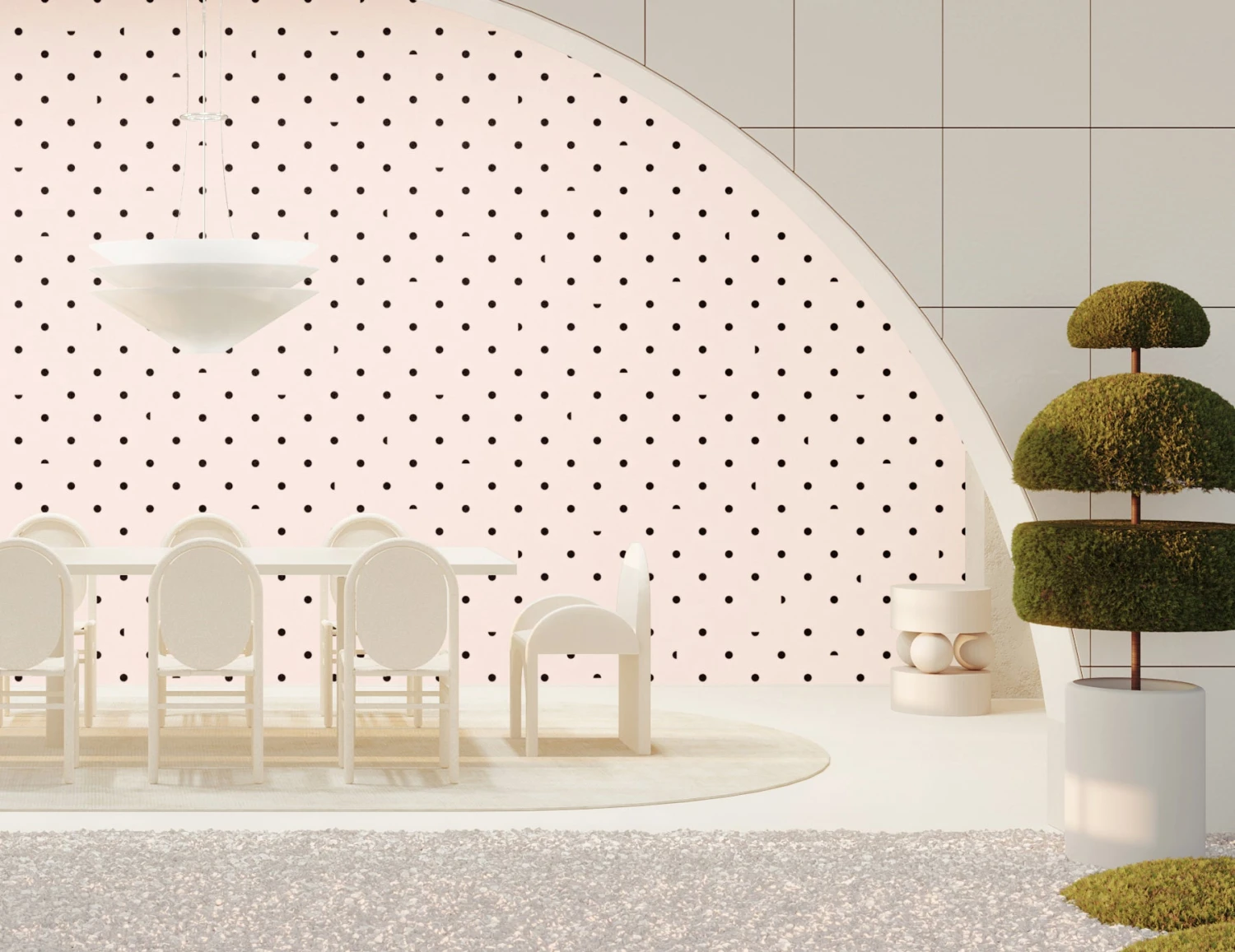 Pretty Woman© Wallpaper In Flamingo + Black 5 Pretty Woman© Wallpaper In Flamingo + Black - Image 5