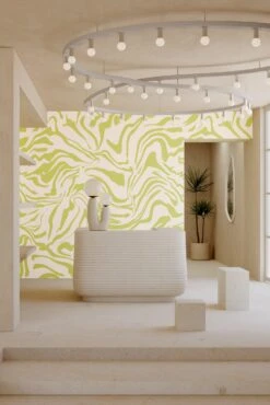 Primal© Mural Wallpaper In Clover -Drop It Modern Sales Primal Clover FinalCROP