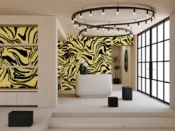 Primal© Mural Wallpaper In Gold Rush -Drop It Modern Sales Primal GoldRush Final