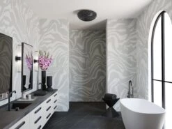 Primal© Mural Wallpaper In Sky Grey -Drop It Modern Sales Primal Skygray Final