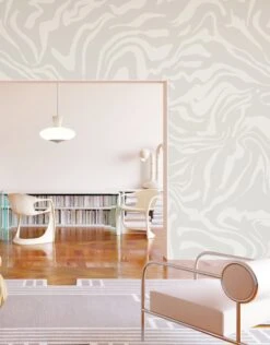 Primal© Mural Wallpaper In Slate -Drop It Modern Sales Primal Slate FinalCROP