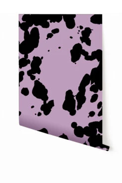 Bovine© Wallpaper In Purple + Black