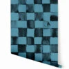 Quadrata© Wallpaper In Aqua Net + Black