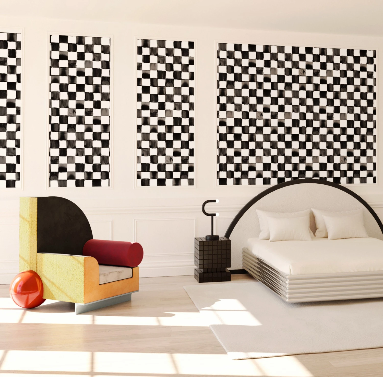 Quadrata© Wallpaper In Black + White 4 Quadrata© Wallpaper In Black + White - Image 4