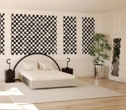 Quadrata© Wallpaper In Black + White 10 Quadrata© Wallpaper In Black + White -Drop It Modern Sales Quadrata Black White rendering 03