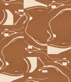 Magma© Wallpaper In Rust + Creme -Drop It Modern Sales RUST CREME ed712c67 e04f 4fab 9215 4fd84eba7da9