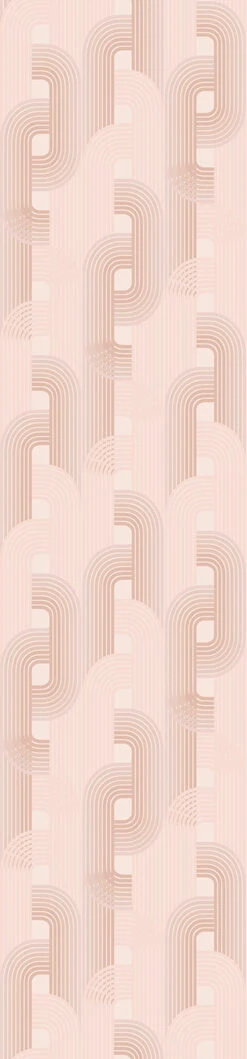 Raceway© Wallpaper In Blush -Drop It Modern Sales Raceway Blush