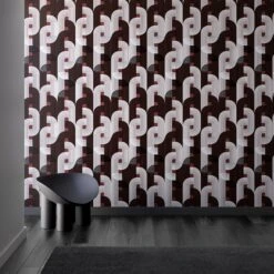 Raceway© Wallpaper In Burgundy -Drop It Modern Sales Raceway Burgundy Final