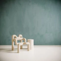 Rock Steady© Mural Wallpaper In Teal -Drop It Modern Sales RockSteady Teal Final