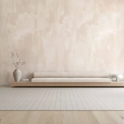 Rock Steady© Mural Wallpaper In Linen -Drop It Modern Sales Rocksteadylinenfinal2web