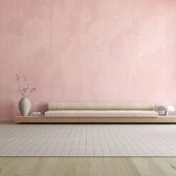 Rock Steady© Mural Wallpaper In Rose -Drop It Modern Sales Rocksteadyrosefinalweb