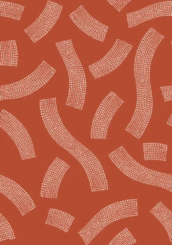 Saguaro© Wallpaper In Brick + Cremé -Drop It Modern Sales SAGURO MURAL BRICK CREME