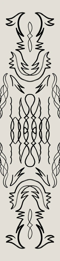 Side Saddle© Wallpaper In Alabaster -Drop It Modern Sales SIDESADDLE ALABASTER