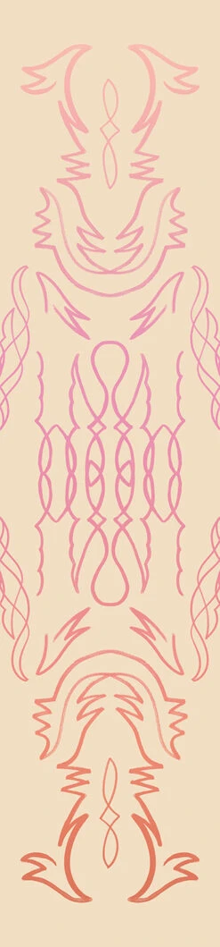 Side Saddle© Wallpaper In Antique Rose -Drop It Modern Sales SIDESADDLE ANTIQUEROSE