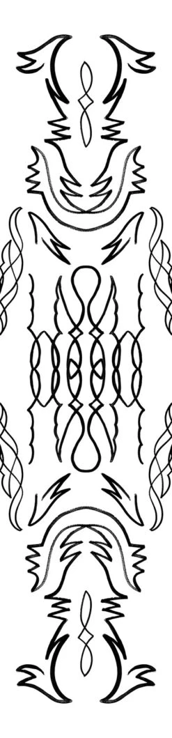 Side Saddle© Wallpaper In Black + White -Drop It Modern Sales SIDESADDLE BLACK WHITE