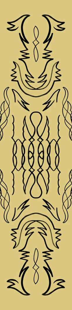 Side Saddle© Wallpaper In Gold Rush -Drop It Modern Sales SIDESADDLE GOLDRUSH