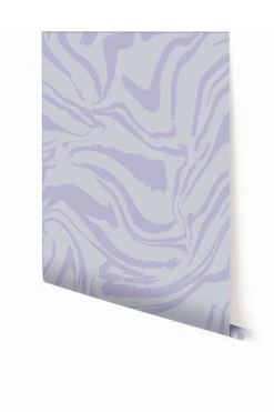 Primal© Mural Wallpaper In Silver Mist