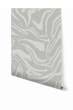 Primal© Mural Wallpaper In Sky Grey