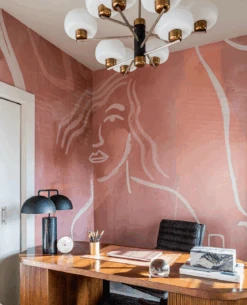 Famke© Mural Wallpaper In Rose Pink -Drop It Modern Sales Screenshot2022 03 17at1.06.51PM