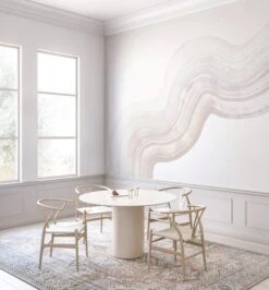 Sediment #4© Mural Wallpaper In Creamy Grey -Drop It Modern Sales Sediment 4Cloud