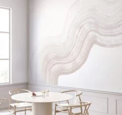 Sediment #4© Mural Wallpaper In Creamy Grey -Drop It Modern Sales Sediment 4Cloudcrop1