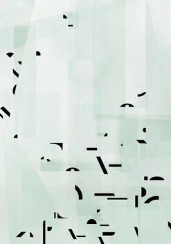 Shape Shifter© Mural Wallpaper In Blue -Drop It Modern Sales ShapeShifterMural Blue