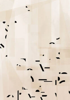 Shape Shifter© Mural Wallpaper In Cremé -Drop It Modern Sales ShapeShifterMural Creme