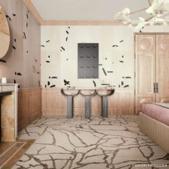 Shape Shifter© Mural Wallpaper In Cremé -Drop It Modern Sales Shape Shifter 2 final 2web