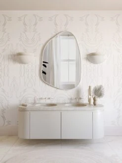 Side Saddle© Wallpaper In Mineral -Drop It Modern Sales SideSaddleMineral Final