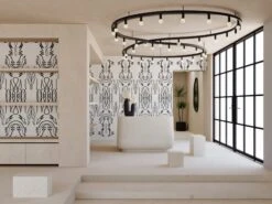 Side Saddle© Wallpaper In Alabaster -Drop It Modern Sales SideSaddle Alabaster FInal 2