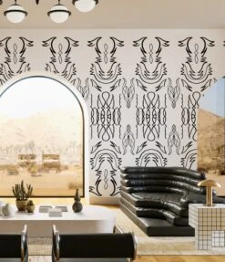 Side Saddle© Wallpaper In Black + White -Drop It Modern Sales SideSaddle Black White FinalCROP1 af6559af ef43 4e80 8020 2a952da26aa6