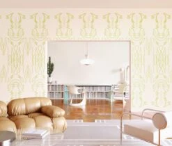 Side Saddle© Wallpaper In Clover -Drop It Modern Sales SideSaddle Clover Final