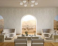 Side Saddle© Wallpaper In Slate -Drop It Modern Sales SideSaddle Slate Final