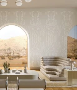 Side Saddle© Wallpaper In Slate -Drop It Modern Sales SideSaddle Slate FinalCROP1