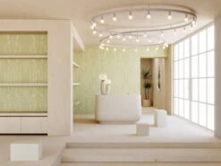 Side Saddle© Wallpaper In Stonecrop -Drop It Modern Sales SideSaddle Stonecrop FInal 2