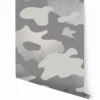 Camo© Wallpaper In Silver