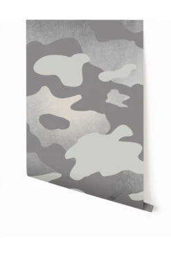 Camo© Wallpaper In Silver