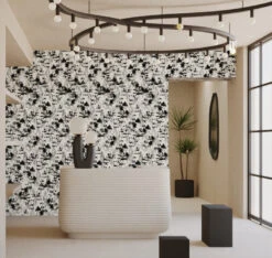 Snakeskin© Wallpaper In Alabaster -Drop It Modern Sales Snakeskin Alabaster 1CROP