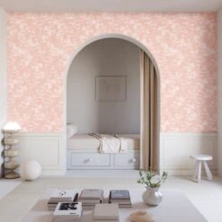 Snakeskin© Wallpaper In Azalea -Drop It Modern Sales Snakeskin Azalea Final